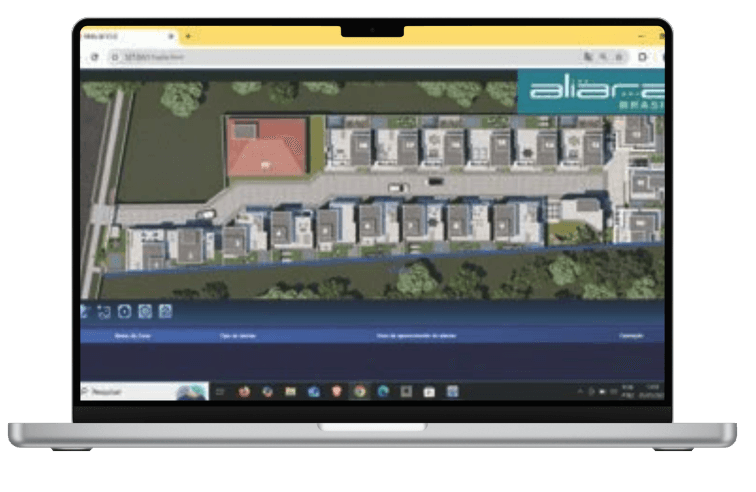 Software com mapa sinóptico